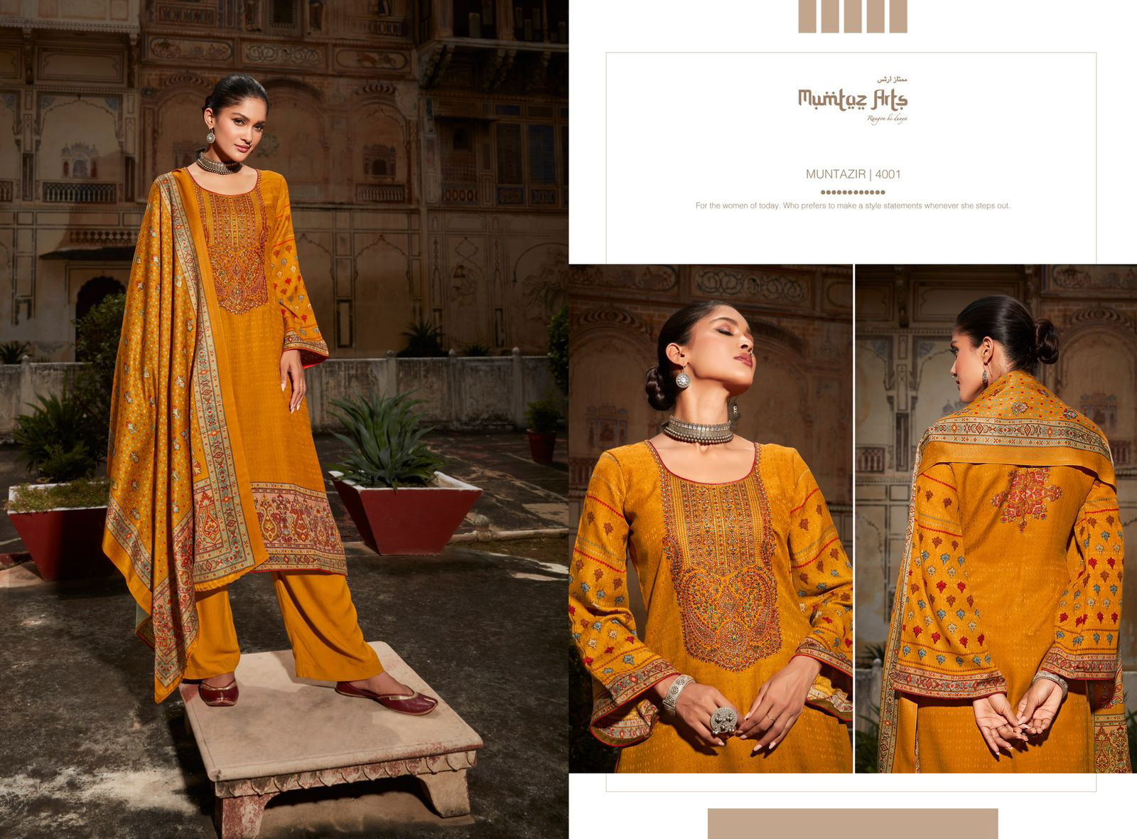 Mumtaz Muntazir 1 Winter Wear Wholesale Dress Material Collection